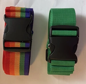 2-Pc Luggage Straps heavy Duty Travel. Adjustable Suitcase Belt - Picture 1 of 5