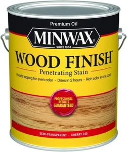 6 QTs Minwax WOOD FINISH PENETRATING STAIN Semi-Transparent Oil-Based Cherry - Picture 1 of 2