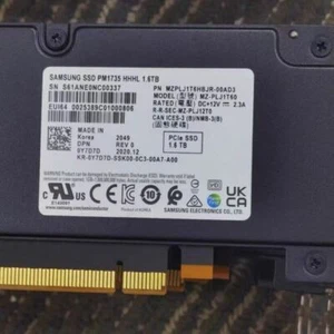 Samsung PM1735 1.6TB DELL PCIE SSD HHHL PCIE4.0 SSD MZPLJ1T6HBJR-00AD3 - Afbeelding 1 van 3