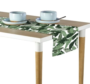 Large Green Palms Table Runners - 12"x72" or 14"x108" - Picture 1 of 1