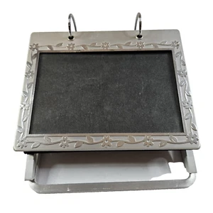 Elsal Flip Frame Metal Tabletop Photo Album Holds 60 6" x 4" Pictures - Picture 1 of 6