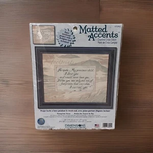 NEW UNOPENED Matted Accents Counted Cross Stitch Kit Footprints Verse #65042 - Picture 1 of 6