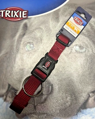 Collar Premium Perro Rojo Burdeos Grande-Extra Grande 40-65cm Cuello Tamaño 25mm Grosor Foto 1 de 4