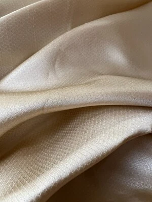 High End 5 Yards Diamond Pattern Beautiful Soft Ivory Cream Color  - Image 1 of 4