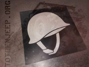 POCHOIR STENCIL MARQUAGE CASQUE M1 . jeep willys dodge - Picture 1 of 1