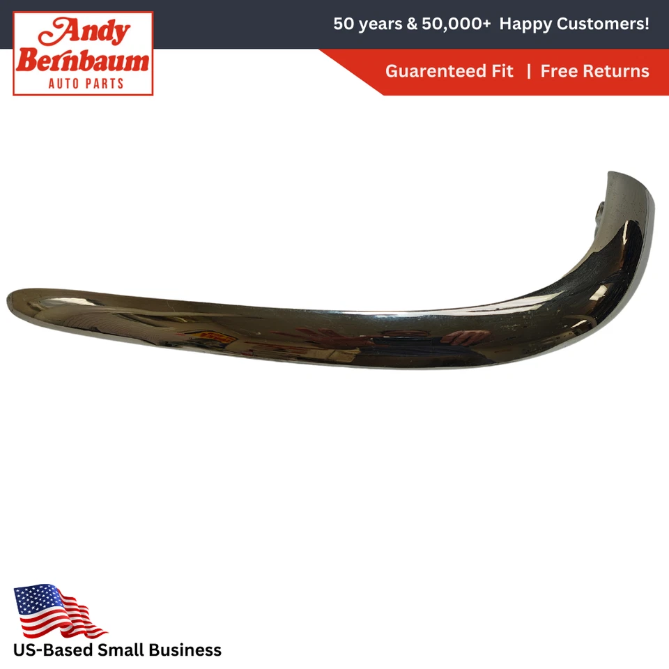 Chrysler Windsor 1950 guardabarros derecho rejilla de extensión cromo moldeado 1335551 nuevo en stock Foto 1 de 4