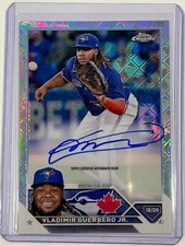 Vladimir Guerrero Jr  2023 Topps Chrome Logofractor  AUTO Toronto Blue Jays