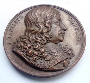 MEDICINE / 1826 COLBERT FRENCH STATESMAN HISTORIC METALLIC GALLERY MEDAL - Picture 1 of 3