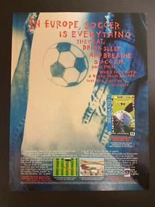 Championship Soccer '94 Sega CD anuncio impreso arte original 8,5"x11" - Imagen 1 de 1