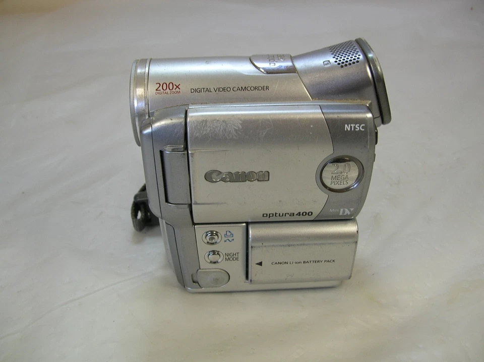 Canon Optura 400 Silver 2.0MP Camcorder *Tested Works* - Image 1 of 4