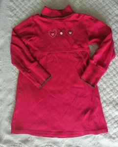 Gymboree 5 Girls Heart Dress GUC swing top turtleneck valentine's day - Picture 1 of 1