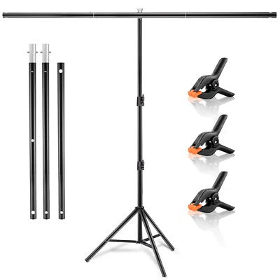 2M T-Bar Mobile DJ Party Lighting Stand Lightweight Tripod Support Bar - Image 1 of 4