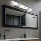 Wandleuchte Spiegelleuchte Wandlampe 4-Flammig E14 Glas weiß Alu Schlafzimmer