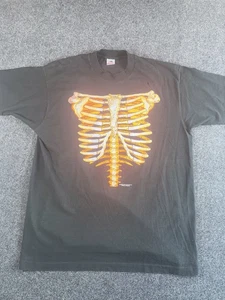 Camiseta de colección 1991 Skeleton Ribcage XL Brieland Graphics EE. UU. puntada única - Imagen 1 de 8