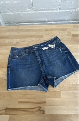 Old Navy Blue High-Waisted OG Jean Shorts - Size 14 - Image 1 of 4