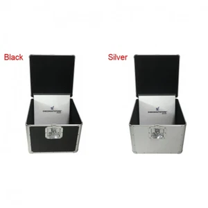 CheckOutStore Aluminum 12" LP Vinyl Record Storage Box (Holds 100 Records) - Picture 1 of 13