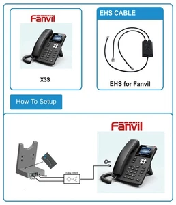 Fanvil X2 X3S X4 X5S X6 X7 X210 EHS Headset Adapter > JABRA PRO 920 9450 9470 - Picture 1 of 2