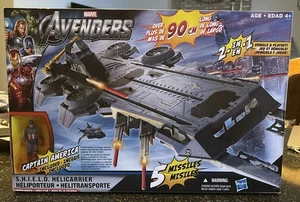 Marvel The Avengers Movie Series S.H.I.E.L.D. Helicarrier Playset w/Capt. NIB - Picture 1 of 6