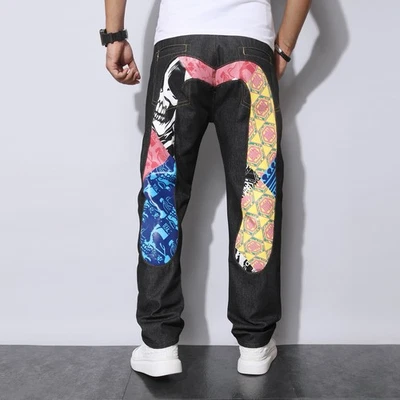 Винтажные джинсы Evisu Andy Souwer черные джинсы унисекс джинсы - Изображение 1 из 4