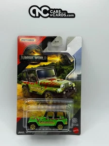 2025 Matchbox Jurassic World Rebirth Jurassic Park Jeep Wrangler (#18) - Picture 1 of 2
