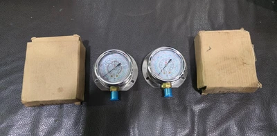 OIL FILLED PRESSURE GAUGE SUCTION AND DISCHARGE 35 BAR , 16 BAR - Image 1 of 4