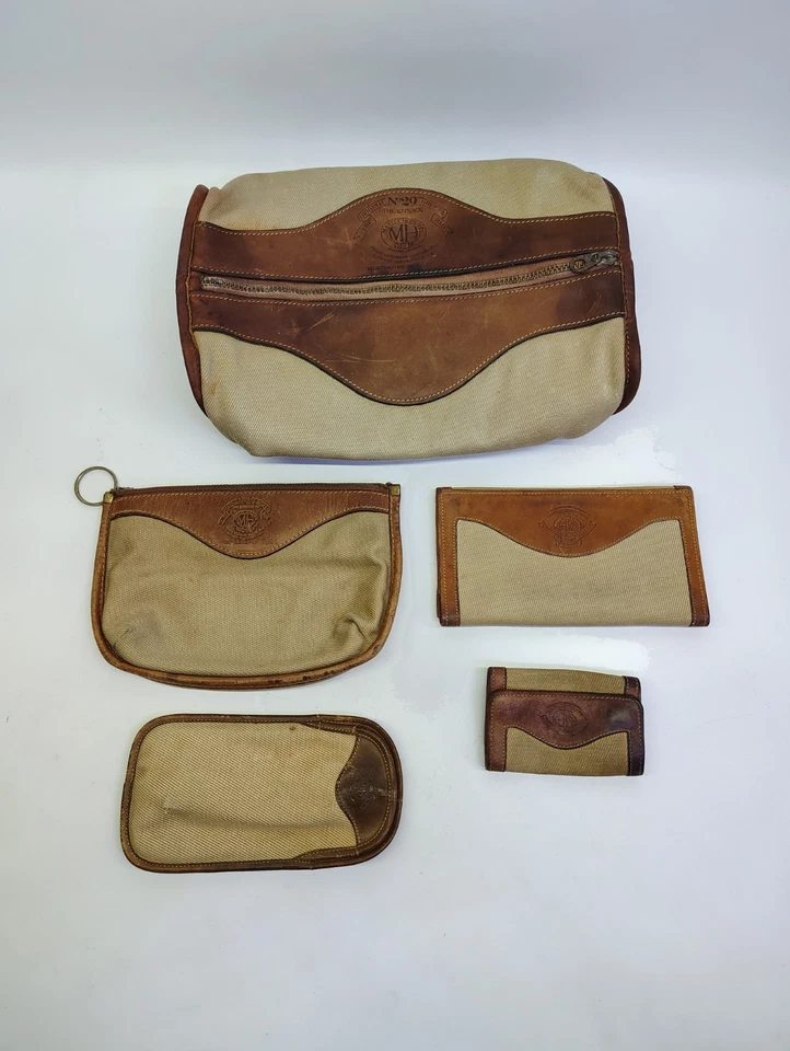 5 штук кожаных сумок Marley Hodgson Ghurka No 29, 39, бумажник, ключ и очки - Изображение 1 из 4
