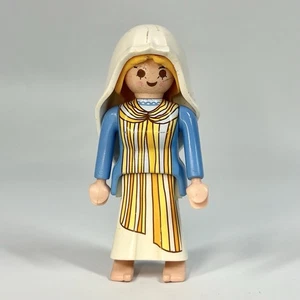 Playmobil Christmas Nativity Mary Replacement Figure Mother 3996 3367 Blue Dress - Picture 1 of 4