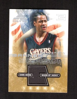 2001-02 Fleer Marquee Allen Iverson Banner Season Jersey Philadelphia 76ers - Image 1 of 2