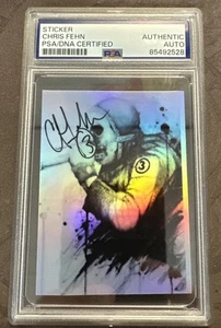 Pegatina Chris Fehn Auto Slipknot #3 Iowa PSA ADN - Imagen 1 de 2