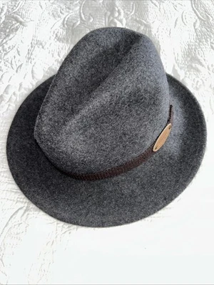 Woolrich Fedora 帽子羊毛可压防水男式小号 — 第 1/4 张图片