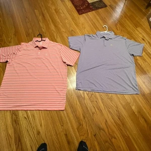 2 Rhoback Mens Golf Polos XXXL Purple And Blue 3XL - Picture 1 of 13