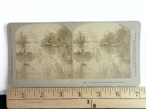 The Duck Party Columbian Exposition Stereoview B W Kilburn 1893 - Bild 1 von 2