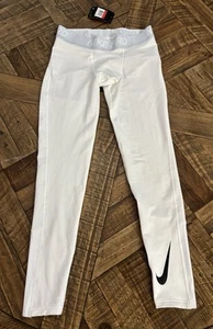 NWT Nike Pro Tight Fit Therma Training Tights White Men’s Large Light A14 - Picture 1 of 12