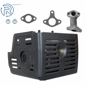 With Manifold & Nuts Muffler Exhaust Mower GX340 GX390 For Honda 11HP & 13HP - Picture 1 of 12