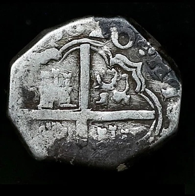 1620, “P” 2 reais. Toledo em perfeito estado. Philip III. Data completa, perfeito estado e ensaio. Cob. - Imagem 1 de 4