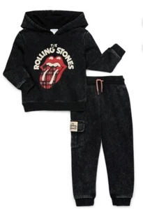 NWT Rolling Stones Toddler Outfit - Hoodie and Joggers Set - Size 3T - Picture 1 of 10
