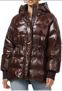 Toast Society Estelle Chocolate Puffer Jacket Size Medium NWT RRP $279