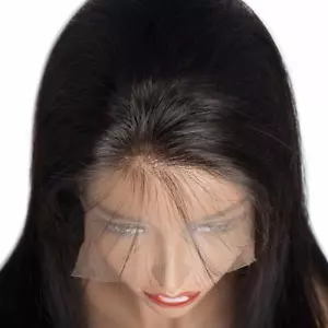 VIPbeauty 150% Density Virgin Brazilian Straight Human Hair Lace Front Wigs 10in - Picture 1 of 4