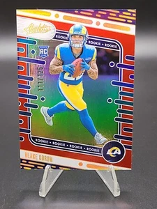 Blake Corum 2024 Panini Absolute Rookies Red Spectrum RC SP #168/125 LA Rams - Imagen 1 de 2