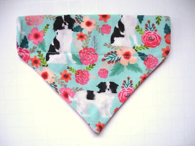 Dog Collar JAPANESE CHIN Bandana Cloth Pendant Small Dog (fits on collar) - Imagem 1 de 4