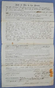 1859 Land Deed for 10 Acres in Gilford, New Hampshire - Picture 1 of 6