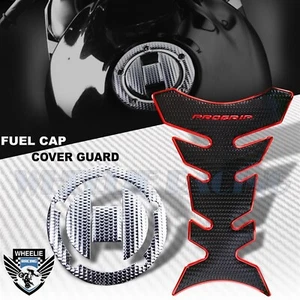 CHROMED RED PRO GRIP FUEL TANK PAD+SILVER GAS CAP COVER 04-17 GSXR-600/750/1000 - Bild 1 von 8