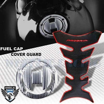 ALMOHADILLA DE TANQUE DE COMBUSTIBLE ROJO CROMADO PRO GRIP + CUBIERTA DE TAPA DE GAS PLATEADA 04-17 GSXR-600/750/1000 Foto 1 de 4