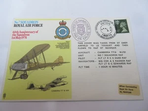 RAF SQUADRON FIRST DAY FLOWN COVERS 1970S HENDON No 7 SQUADRON - Picture 1 of 3