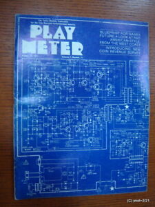 1981 PLAY METER MAGAZINE~Arcade;Pinball Crazy Climber Pac-Man Defender *signed*
