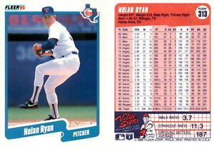 Nolan Ryan 1990 Fleer Baseball Card 313  Texas Rangers