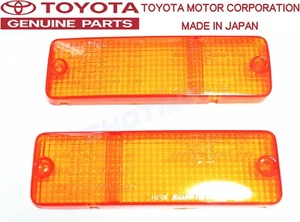 TOYOTA GENUINE OEM 84-89 MR2 AW10 AW11 Front Turn Signal Lamp Light Lens Set - Picture 1 of 1
