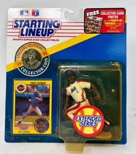Vintage 1991 Vince Coleman Starting Lineup New York Mets SLU MLB Yellow Blister - Bild 1 von 2