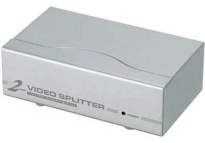 ATEN VS92A 2-Port VGA Splitter Dual Monitor Video HDB-15 Up to 1920 x 1440 60Hz  - Image 1 of 4