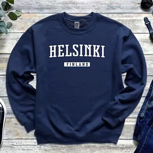 Helsinki Sweatshirt | Helsinki Finland Crewneck Sweatshirt - Picture 1 of 10